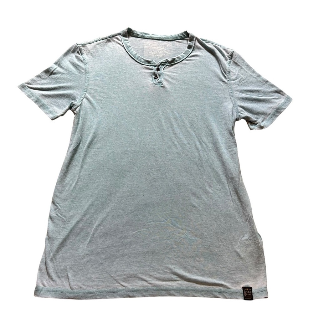 Lucky Brand
Short Sleeve Button Notch Neck Venice Burnout T-Shirt Mens Size S/P - Picture 3 of 10